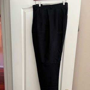 Ralph Lauren Black linen trousers.